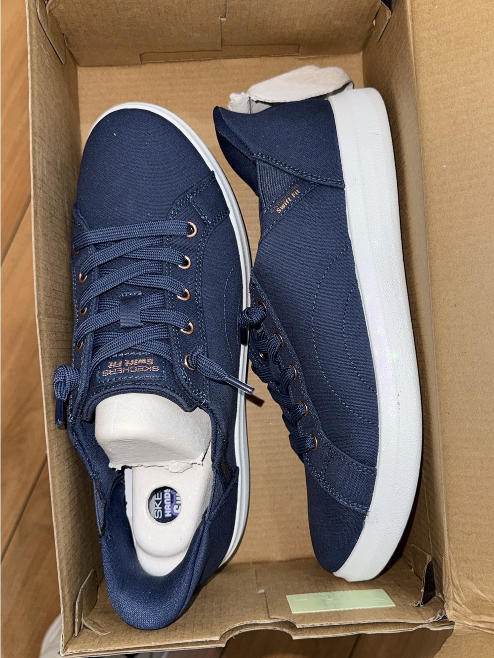 Skechers Women's Navy Blue Low-Top Sneakers